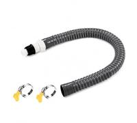 Luwecf Drainage Kit for Washer Sink, Direct Extension Install, Rubber, Straight Connector, Drain Hose, Hose Clamp Included, for, Straight Connector + 150cm Extension Hose
