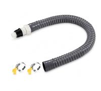 Luwecf Drainage Kit for Washer Sink, Direct Extension Install, Rubber, Straight Connector, Drain Hose, Hose Clamp Included, for, Straight Connector + 80cm Extension Hose