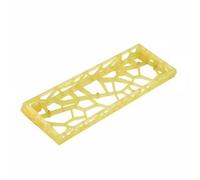 Luwecf Frosted Keyboard Case Mechanical Keyboard Shell PC Material Computer Cover Hollow Pattern Suitable for DIY Builds Gaming Office, Yellow