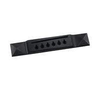 Luwecf Guitar Bridge Accessory Ebony Wood for Six-String Acoustic Musical Instrument Pyramidal Saddle Simple Assembly Suitable for Practice And Teaching, 3A Ebony
