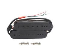 Luwecf Guitar Pickup 7 String Humbucker Prewired Coil Replacement Part Accessory PP Material for Musicians Studio Home Use, Black 50mm