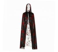 Luwecf Halloween Cloak Hooded Cape Devil Cosplay Costume Accessories Carnival Horror Prop with Lightweight suitable for gift giving mystery, Black