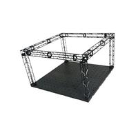 Luwecf Hangar Bay Presentation Stage As A Diorama Backdrop And Garage Base. A Buildable Action Figure Exhibition with System for Model Kits, Width 30 cm