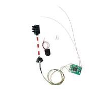 Luwecf HO Scale Miniature Train Layout, 3 Lights for Micro Landscape Decoration, Red White Pole