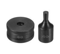 Luwecf Hole Punch Die Set Knockout Punch Tool Round Die Replacement 40Cr Steel Build Smooth Cutting Easy Install Punch Machines Suitable for, 0.9cm