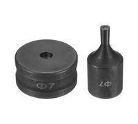 Luwecf Hole Punch Die Set Knockout Punch Tool Round Die Replacement 40Cr Steel Build Smooth Cutting Easy Install Punch Machines Suitable for, 0.7cm