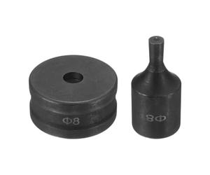 Luwecf Hole Punch Die Set Knockout Punch Tool Round Die Replacement 40Cr Steel Build Smooth Cutting Easy Install Punch Machines Suitable for, 0.8cm