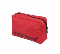 Luwecf Industrial Lock Pouch Lockout Tool Bag Equipment Organizer Zippered Pouch Oxford Cloth Body with Front Procedure Print Suitable for Job Sites Plant Operations Compliance