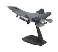 Luwecf J35 Fighter Jet Model, Die-cast Metal, 1:100 Scale, with Stand And Wheels for Display And Decoration, Navy