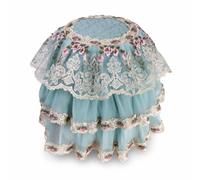 Luwecf Kitchen Appliance Protector Cover, with Floral Lace Design, for Everyday Use , Green , Versailles Mesh Air Fryer Cover