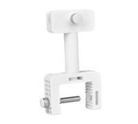 Luwecf Label Holder Clip Display Stand for Display Information, Swivel Structure, Lightweight PP, Practical, Sturdy Mounting, Suitable, White