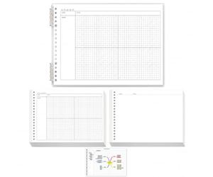 Luwecf Loose Leaf Mind Notebook, 60 Sheets, Sturdy Construction, Academic Notebook, Creating, For Researchers