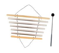 Luwecf Meditation Flow Chime with Mallet, Musical Instruments, Tubular Flow Chime, Meditation Bowl Sound for Home, Yoga, Office, 5 Tones