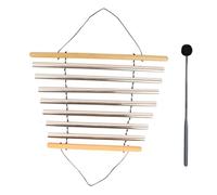 Luwecf Meditation Flow Chime with Mallet, Musical Instruments, Tubular Flow Chime, Meditation Bowl Sound for Home, Yoga, Office, 7 Tones