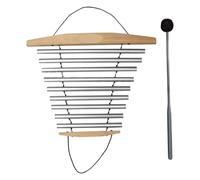 Luwecf Meditation Flow Chime with Mallet, Musical Instruments, Tubular Flow Chime, Meditation Bowl Sound for Home, Yoga, Office, 9 Tones Thickened
