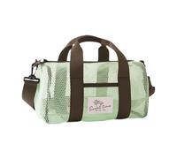 Luwecf Mesh Beach Bags: Large Mesh Bag for The Beach with Practical Storage Compartments and Shoulder Strap. Handy and Made of Mater, Green