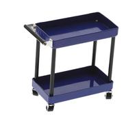 Luwecf Miniature Trolley, Miniature Sculpture, Model Diorama, Garage Accessory, Decoration, Double-Story Metal Construction, Suitable, blue