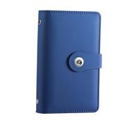 Luwecf Money Saving Book Holder Budget Binder Envelope Challenge Binder Organizer Large Capacity PU Material Suitable for Adults Planning Birthday Home, Dark Blue