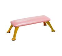 Luwecf Nail Arm Rest Manicure Table Hand Pillow Support Table Mat Cushion Stand Manicure Hand Rest PU Leather Stylish Easy Clean Suitable for Professional Na, pink with gold leg