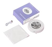 Luwecf Nail Dust Collector Electric Fan Vacuum Filtration Device User-Friendly Design Low Noise Intake Suitable for Home DIY Personal Use, White