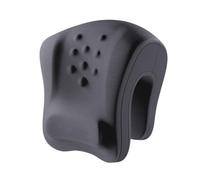Luwecf Neck Pillow Support Cushion Breathable Gifts Comfortable Memory Foam Headrest Pillow for Car Working Chair Travel Plane Sofa, Dark Gray