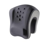 Luwecf Neck Pillow Support Cushion Breathable Gifts Comfortable Memory Foam Headrest Pillow for Car Working Chair Travel Plane Sofa, Dark Gray Light Gray