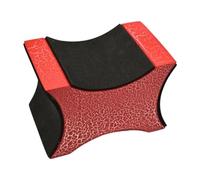 Luwecf Neck Rest Cradle for String Instruments, 3.74x2.56 Inch Accessory for Electric Guitars, Red