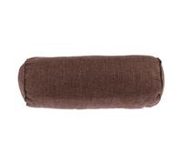 Luwecf Neck Roll Pillow Round Cervical Support Pillow Linen Pearl Cotton Neck Bolster Sleeping Pillow for Spine Alignment Suitable for Office Home Travel, Coffee, 15x40cm