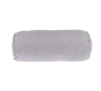 Luwecf Neck Roll Pillow Round Cervical Support Pillow Linen Pearl Cotton Neck Bolster Sleeping Pillow for Spine Alignment Suitable for Office Home Travel, Argent Gray, 15x40cm