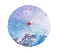 Luwecf Oiled Paper Parasol Chinese Umbrella Classical Parasol Handmade Design Decorative Tassel Suitable for Dance Prop C, Style I