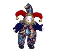 Luwecf Porcelain Clown Doll 7.87'' Harlequin Doll for Festival Birthday Party Favor