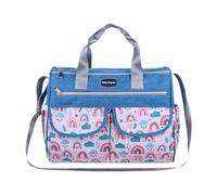 Luwecf Portable Changing Bag with Zippered Pockets Designed for Newborn Needs, Blue S