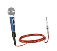 Luwecf Portable Wired Microphone with Metal Design, Ideal for Singing on Stage, Blue