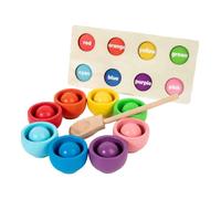 Luwecf Rainbow Balls in Cups Color Classification for Children Kids Boys And Girls