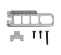 Luwecf Rc Car Battery Buckle Aluminum Metal Holder Upgrade Quick Release Replacement Professional Parts Accessories Suitable for 1/16 Scale Remote Control Ca, Silver