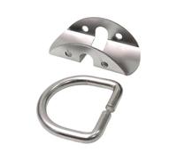 Luwecf Side-Mounted Diving Bottle Holder Clamping Plate Back Mount Universal Stainless Steel Compact Suitable for Diving Accessories, 1in Opening Loop