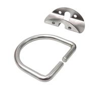 Luwecf Side-Mounted Diving Bottle Holder Clamping Plate Back Mount Universal Stainless Steel Compact Suitable for Diving Accessories, 1.5in Opening Loop