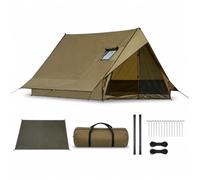 Luwecf Single Layer Camping Tent, Windproof, Chimney Port, Overnight Tent, Campsite Protection, For Survivalists