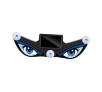 Luwecf Solar Devils Eyes Light Windshield Ambient Lamp LED Panel Suction Cup Dynamic Warning Lights for SUV Rear/Side Window, Blue