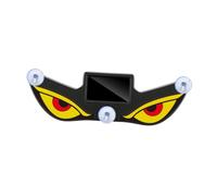 Luwecf Solar Devils Eyes Light Windshield Ambient Lamp LED Panel Suction Cup Dynamic Warning Lights for SUV Rear/Side Window, Yellow