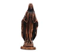 Luwecf Statue Standing Figurine Religious Decoration Art Object Made of Zinc Alloy for Devotion Prayer Living Room Car Decor, bronze