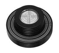 Luwecf Vinyl Record Stabilizer Aluminum Turntable Weight Vibration Damper with Spirit Vibration Protection for Music Lovers, Black