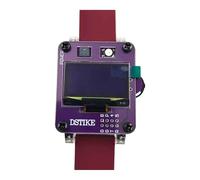 Luwecf Watch Development Tool with OLED Display Detachable Antenna Silicone Wristband for Security, Violet