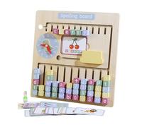 Luwecf Wooden Alphabet Math Board Matching Activity Focused on Number Skills During Travel