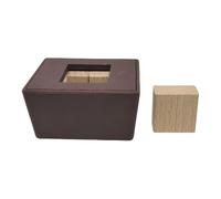 Luwecf Wooden Brain Teaser Cube for Engaging Family Games And Social Gatherings, Square