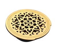 Luwecf Wooden Soundhole Protector for Acoustic Instruments, Essential Accessory, Style B Yellow