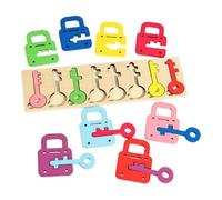 Luwecf Wooden Toy with Locks And Keys, Educational Learning Toy for