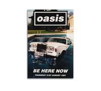 luwFSHs Oasis Be Here Now Poster Poster Decorative Painting Canvas Wall Posters And Art Picture Print Modern Family Bedroom Decor Posters 08x12inch(20x30cm)