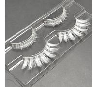 Luwigs White False Eyelashes for Cosplay Halloween Eyelash Extension Tool Reusable Natural Look Anime Makeup Mask Party