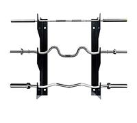 Luwint Barbell Holder Wall Mount, Horizontal 3 Weight Bar Storage Rack